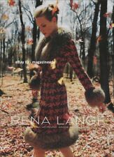 RENA LANGE 1-Page PRINT AD Fall 2005 MINI ANDEN in fur trimmed coat picture
