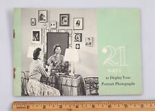 1954 MCM Kodak Decorating Booklet 21 Ways to Display Your Portrait Photographs picture