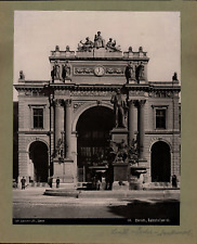 Schroeder, Switzerland, Zurich, Bahnof portal vintage photomechanical print Pho picture