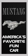 3ftx6ft MUSTANG VINYL BANNER-MAN CAVE-RAT FINK-GARAGE-SHOP-CLASSIC CAR-FORD-GIFT picture
