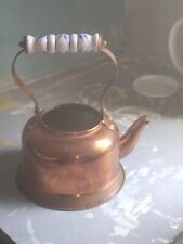 antique vintage copper teapot tea kettle picture