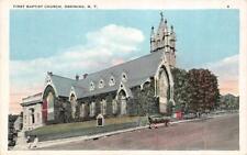 OSSINING, NY New York  FIRST BAPTIST CHURCH Westchester County  c1920's Postcard picture