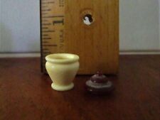 RARE MINATURE COVERED BOWL BY BILL HELMER, BH HANDCRAFTED, 11/16 INCHES TALL picture