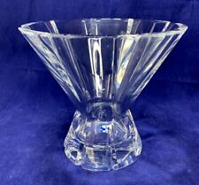 Christofle Paris Crystal Cut Vase Modem Mint picture
