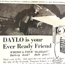 Eveready Tungsten Batteries Vintage Magazine Ad 1919 Ephemera 8 x 6 picture