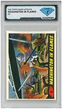 1962 Topps Mars Attacks WASHINGTON IN FLAMES #5 💎 DSG 7 NM picture