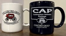 The Concord Group Mugs - Black And White - Each Feature The Horse Drawn Buggy picture