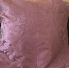 Antique French Floral Cartouche Grape Silk Damask Fabric Sample ~ Rose Pink picture