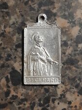 Vintage St Gerard Patron of Mothers Help Me Made In Italy Medal  picture