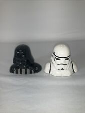 Vandor Ceramic Star Wars Darth Vader & Stormtrooper Salt & Pepper Shakers picture