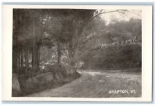 c1920's Dirt Road Forest Hill View Grafton Vermont VT RPPC Photo Postcard picture