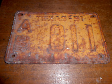 Vintage Caldwell County Texas 1951 Automotive License Plate AB811 picture