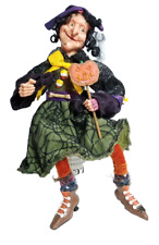 Winward Shelf Sitter Poseable Autumn Witch Halloween Thanksgiving 18'' picture