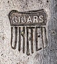 Rare Atq 'Cigars United' Adv Fork Flatware The American Silver Co Sterling? picture