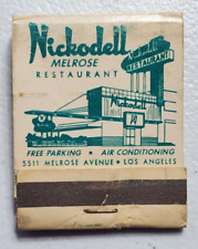 Nickodell Melrose Restaurant Matchbook picture
