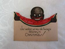 Vintage Black Americana Christmas Card picture