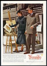1948 Margaret Layton Reed art Worumbo women's men' suit fashion vintage print ad picture