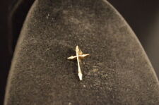 Vintage 1950'S Sleek CROSS  PENDANT Religious  Jewelry CHRISTIAN  USA SELLER picture