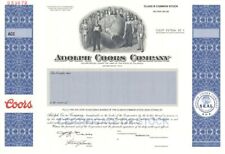 Adolph Coors Co. - Specimen Stock Certificate - Specimen Stocks & Bonds picture