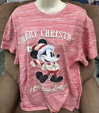 Disney Mickey Merry Christmas  Walt’s Lodge T Shirt XX Large picture