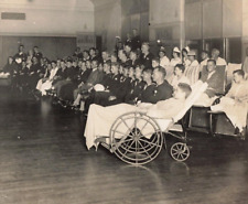 Wound Soldiers 1918 Press Photo WW1 Brown Bros New York War Camp Nurse *P134c picture
