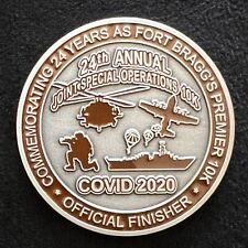 24th Annual Joint Special Operations 10K Official Finisher Challenge Coin picture