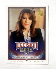 MERIANNE WILLIAMSON Decision 2023 Serial #/10 Gold Foil Political Card #230 picture