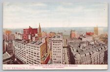 Postcard City & Lake from Majestic Building Chicago Illinois, Posted 1910 picture
