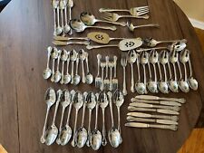 Queen's Court Lot of 61 Flatware Vintage Japan VTG Stainless Steel picture