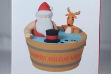 Hallmark 'Warmest Holiday Wishes'-Magic Sound 2022 'Hot-Hot-Hot' Ornament NIB picture