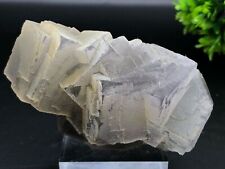 386 g Natural Clear Cubic Fluorite Rare Specimens Crystal Stone Phantom Healing picture