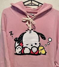 Sanrio Pochacco Long Sleeve Parka Pink FREE SIZE Unused Very Cute  picture