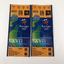 Sydney 2000 Olympics Athletics  Ticket Olympic Games Blue Track And Field picture