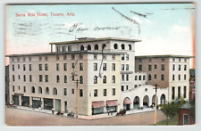 Postcard Vintage 1909 Santa Rita Hotel in Tucson, AZ picture