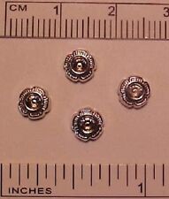 FANCY (Empty) STONE-SETTING CONCHOS in Traditional 1:9 Model Horse Scale SILVER picture