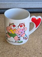 80’s The Love Mug Jogging Bear Vtg 1984 Coffee Mug Decor picture