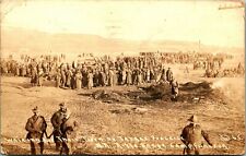 RPPC Soldiers at Target Practice Camp Funston Fort Riley KS 1918 Postcard D5 picture