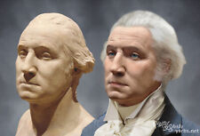 Postcard Real Faces of George Washington Houdon Life Mask NEW 2022 Image picture