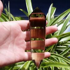 24Sided Natural  Citrine  Double Terminated Vogel Inspired Smoky Crystal Wand picture