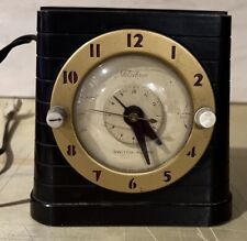 Vintage 1940s Telechron Switch Alarm Electric Clock Model 8H6I Working No Instru picture