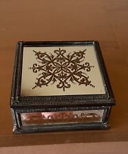  Vintage Unique hand painted mirrored  jewelry box picture