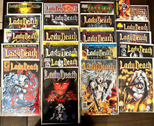 Huge Lot of 21 LADY DEATH EVIL ERNIE Comics ALL SIGNED BY BRIAN PULIDO + Lanyard picture