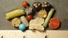 12+ Ancient ROMAN beads circa 100-400 AD + An Egyptian  zoomorphic amulet picture