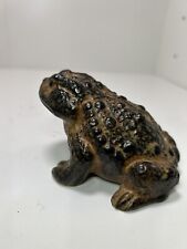 Vintage Ceramic Toad Figurine Lifelike  picture