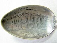 Early Federal Building Fresno California Sterling Silver Coffee Spoon picture