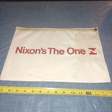 Vintage (Nixon's The One) Vinyl Pouch With Working Zipper, 15X10 RARE picture