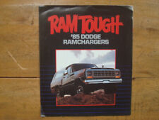 1985 Dodge Ram Tough Ramchargers Brochure. Canadian. picture