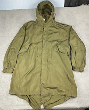 Vintage Military M-1951 Korean War Fish Tail Parka Shell Large 50s 1952 no liner picture