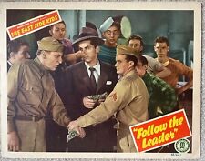 Vtg  1944 East Side Kids “FOLLOW THE LEADER Movie Lobby Card picture