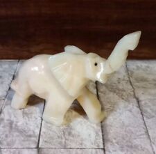 Vintage Hand Carved Onyx Elaphant Figurine  picture